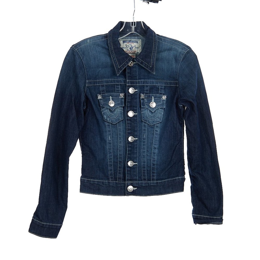 True Religion Denim Jean Trucker Jacket Women's XS